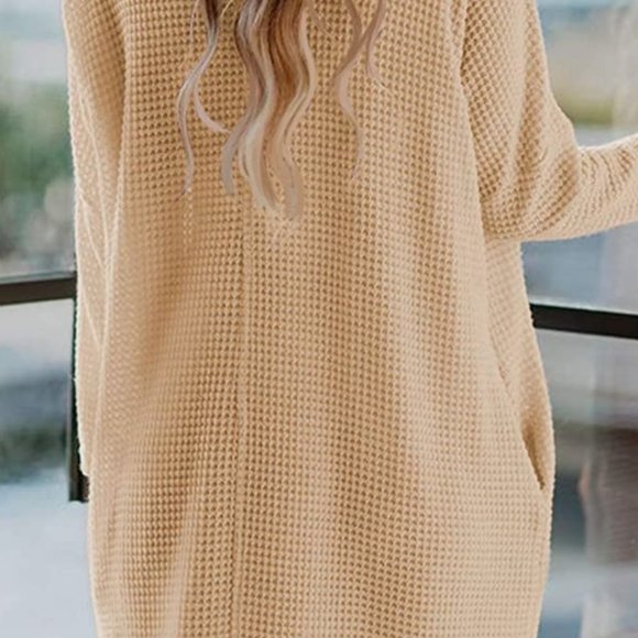 Miholl Waffle Knit Cowl Neck Dress - Picture 8 of 8